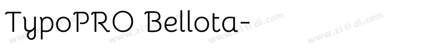 TypoPRO Bellota字体转换 TypoPRO Bellota字体转换